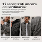 Giacca da uomo in finta pelle scamosciata con motivo a scacchiera