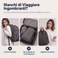 Zaino con coulisse pieghevole vintage da donna