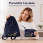 Zaino con coulisse pieghevole vintage da donna