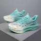 Sneakers casual con stampa a macchie fluorescenti al buio