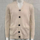 Cardigan lavorato a maglia con scollo a V casual da uomo