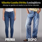 Jeans da donna casual, taglio comodo e gamba dritta