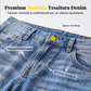 Jeans da donna casual, taglio comodo e gamba dritta