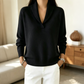 Maglione pullover da donna con collo a scialle