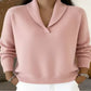 Maglione pullover da donna con collo a scialle