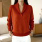 Maglione pullover da donna con collo a scialle