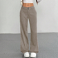 Pantaloni da donna a zampa a righe
