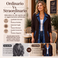 Giacca casual da donna in denim patchwork