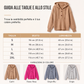 Felpa con cappuccio in maglia a coste casual da donna