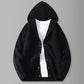 Cardigan lavorato a maglia con cappuccio da uomo, giacca di maglia casual ampia con bottoni
