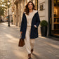 Giacca casual calda da donna con cappuccio, confortevole