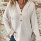 Top da donna trendy a maniche lunghe con cappuccio e colore tinta unita