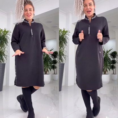 Abito da donna casual midi oversize largo