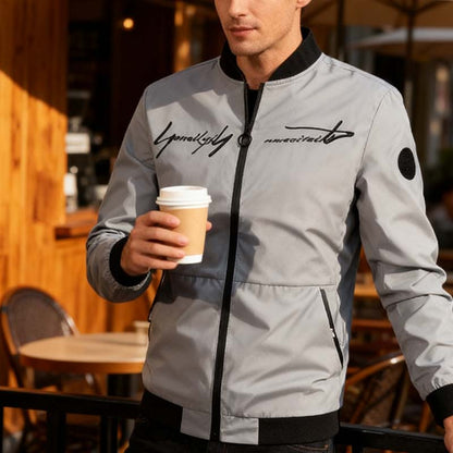 Giacca con cerniera da uomo moda casual