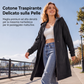 Giacca Felpa con Cappuccio da Donna di Lunghezza Media, Cardigan Casual con Zip e Tasche