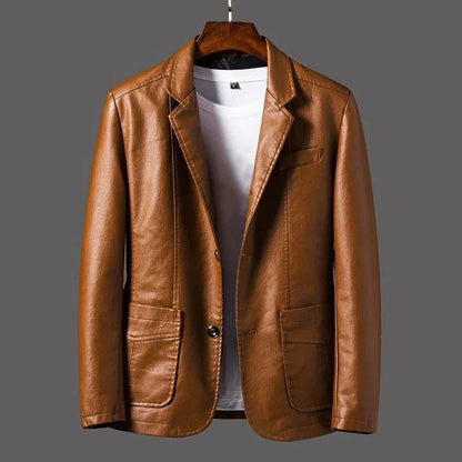Giacca da moto in pelle da uomo