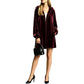 Cardigan da donna casual in velluto con cappuccio