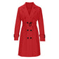 Trench corto doppiopetto casual da donna