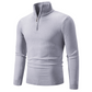 Maglione da uomo alla moda con collo a lupetto e zip corta