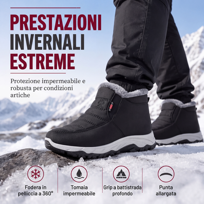 Stivali da neve slip-on caldi da uomo per l'inverno