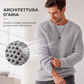 Maglione moderno da uomo in tessuto a nido d'ape