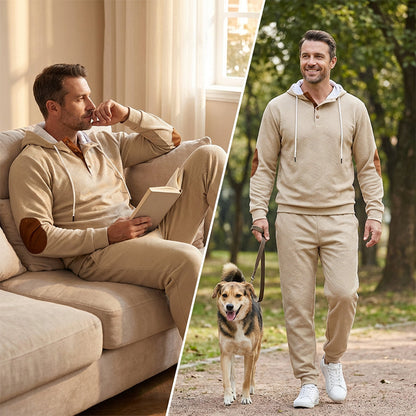 Tuta da uomo casual con cappuccio