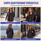 Gilet smanicato da donna in denim casual con cappuccio