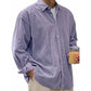 Camicia casual da uomo in velluto a coste con bottoni
