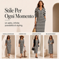 Abito felpa a righe casual da donna