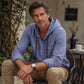 Camicia con cappuccio da uomo a maniche lunghe casual