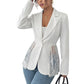 Blazer da donna con applicazioni in pizzo