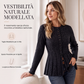 Cardigan da donna a trecce con bottoni