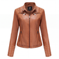 Giacca in finta pelle da donna slim fit