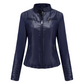 Giacca in finta pelle da donna slim fit