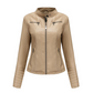 Giacca in finta pelle da donna slim fit