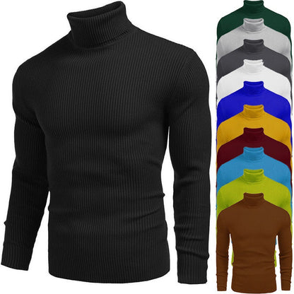 Maglione invernale a collo alto da uomo