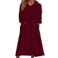 Abito da lounge casual in peluche con cappuccio da donna