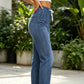 Pantaloni jogger in jeans casual da donna con coulisse