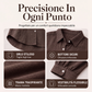 Abito camicia da donna in cotone e lino a maniche lunghe