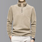 Top stilati da uomo con mezza zip e maniche lunghe