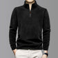 Top stilati da uomo con mezza zip e maniche lunghe