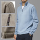 Top stilati da uomo con mezza zip e maniche lunghe