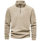 Top stilati da uomo con mezza zip e maniche lunghe
