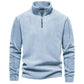Top stilati da uomo con mezza zip e maniche lunghe
