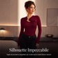 Top con scollo scolpito