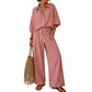✨ Set da 2 pezzi – top a righe e pantaloni – tessuto morbido, elastico in vita e abbinabile in mille modi – da indossare separatamente o insieme – adatto a ogni occasione | Acquista ora