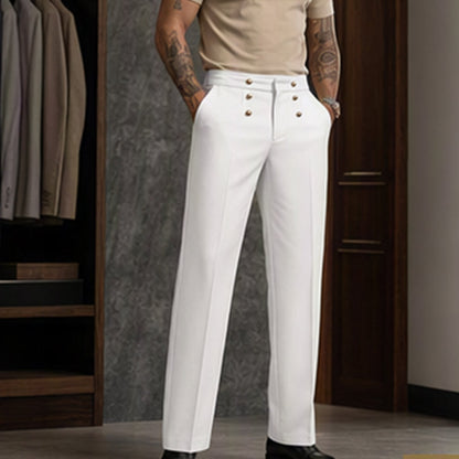 Pantaloni da abito formali dritti da uomo
