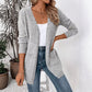 Cardigan lavorato a maglia da donna casual con apertura frontale