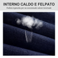 Jeans dritti da uomo foderati caldi
