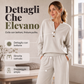 Completo da donna composto da top comodo e pantaloni a gamba larga